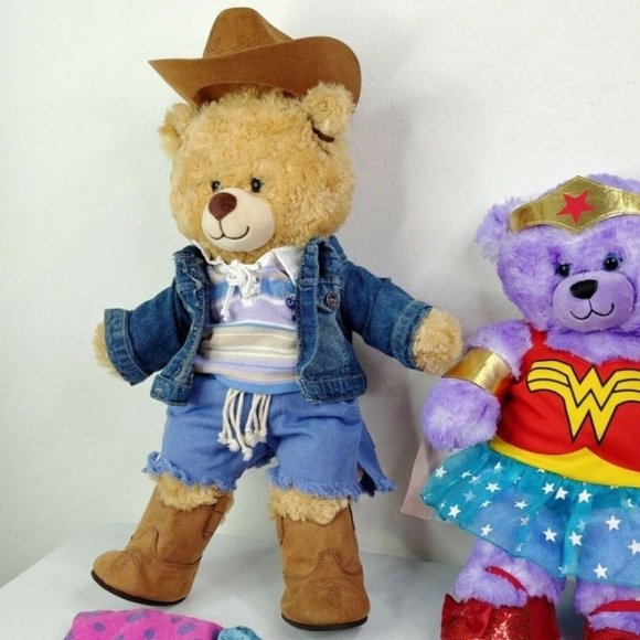 Build A Bear Bundle 2 Bears Plus Shoes, Outfits And Accessories - Picture 8 of 9